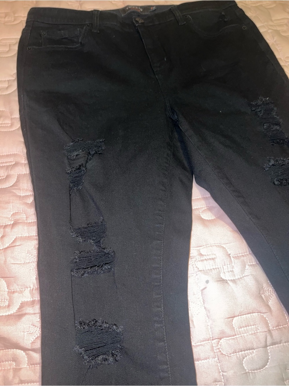 torrid Black Ripped Skinny Jeans